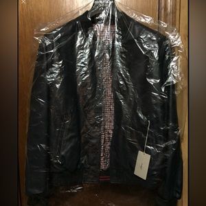Brioni Leather And Lamb Reversible jacket